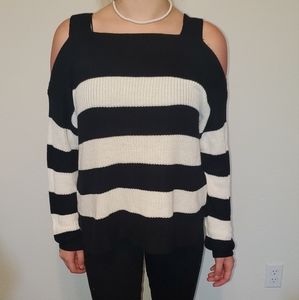 Hooked Up By I.O.T Cold Shoulder Sweater